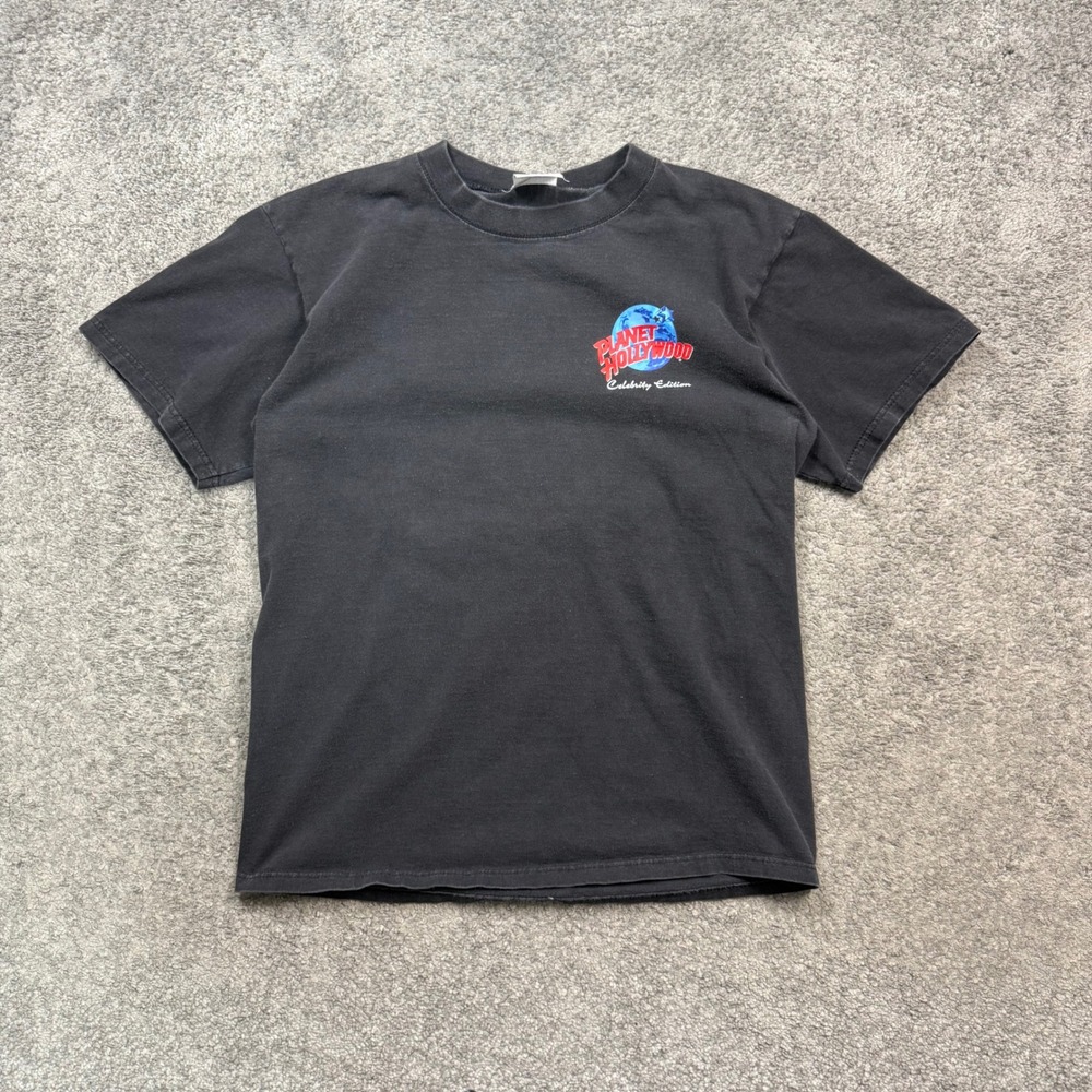 Planet Hollywood Sylvester Stallone Hercules O'Clock Shirt Black Medium Vintage
